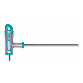 Chiave maschio esagonale piegata con impugnatura bimateriale, in acciao al CrV